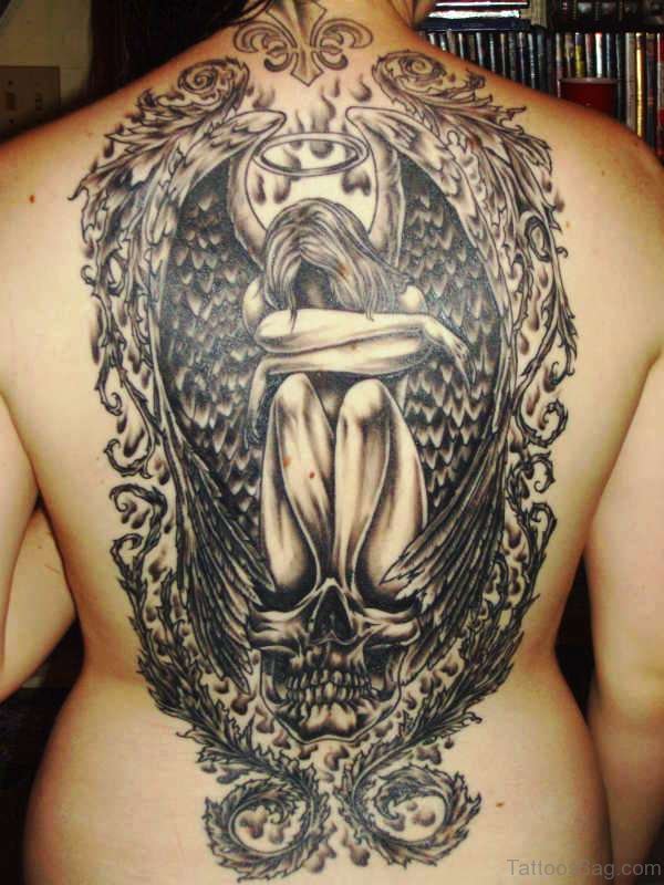 Perfect Archangel Tattoo On Back