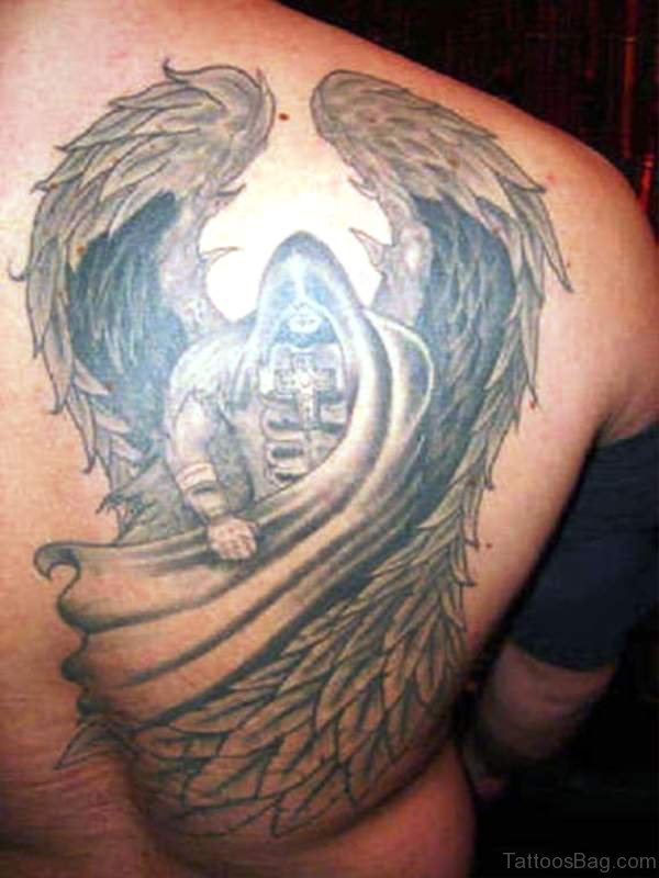 Photo Of Angel Tattoo On Shoulder