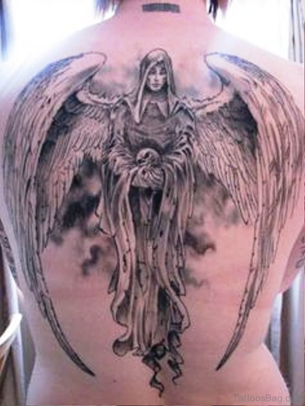 Photo Of Archangel Tattoo On Back