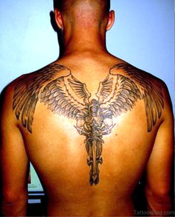 Pic Of Archangel Tattoo On Back