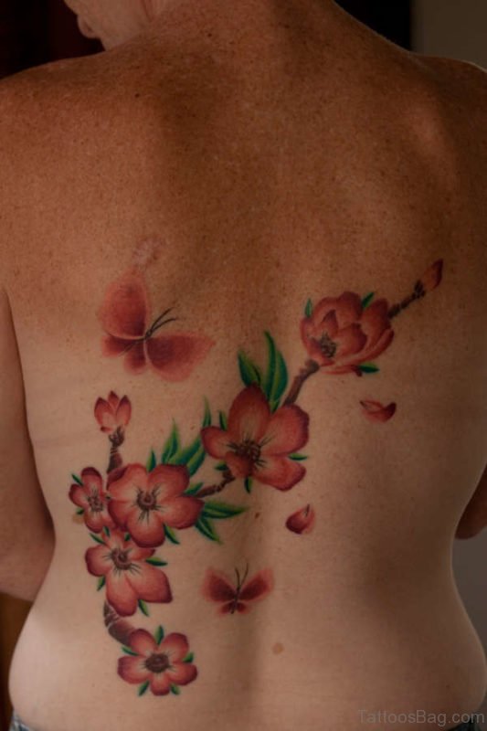 Pretty Cherry Blossom Tattoo 