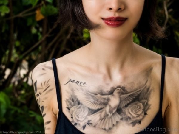 Pretty Dove Tattoo 