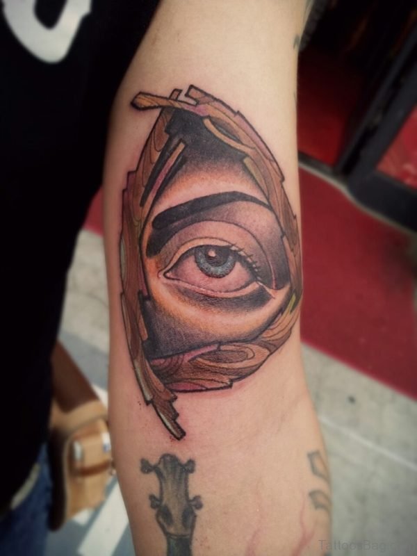Pretty Eye Tattoo On Arm