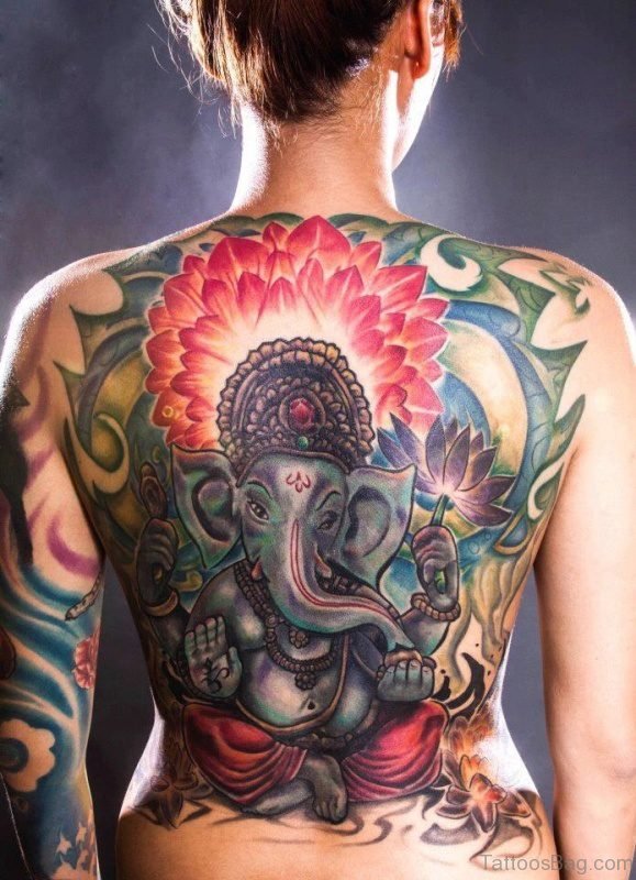 Religious Tattoo On Back 1