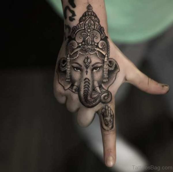 Religious Tattoo On Hand 1