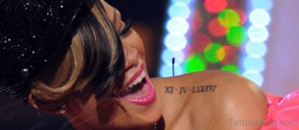 Rihanna Shoulder Tattoo