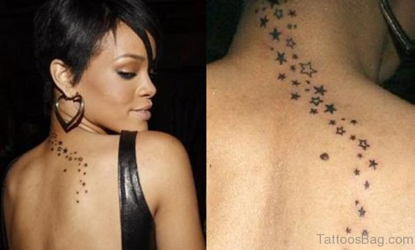 Rihanna Tattoo Of Stars  