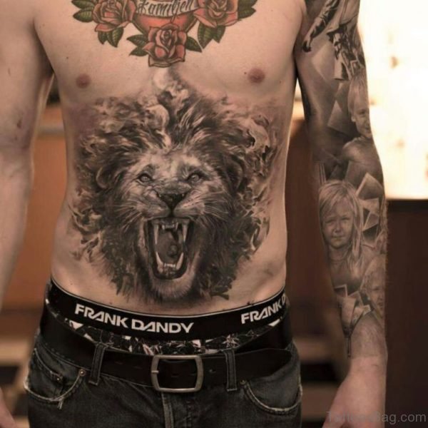 Roaring Lion Tattoo 