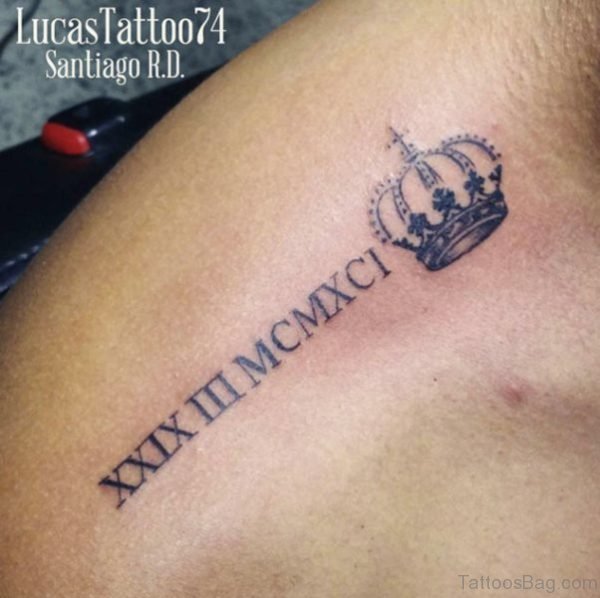 Roman Tattoo Design On Shoulder