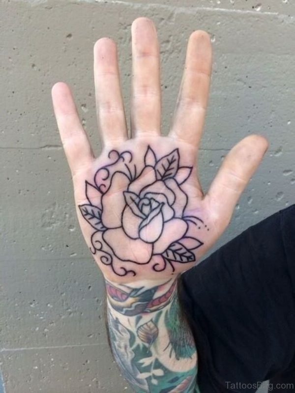 Rose Tattoo On Hand 