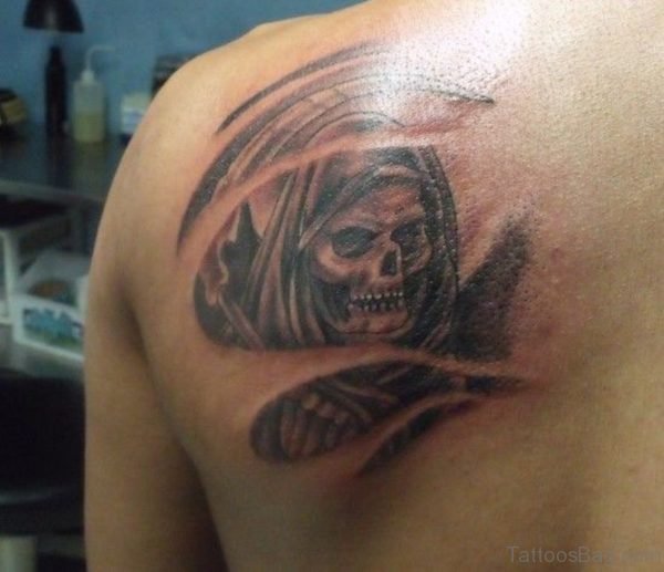 Scary Skull Tattoo