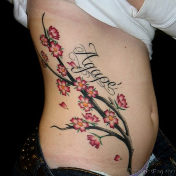 Sexy Cherry Blossom Tree Tattoo