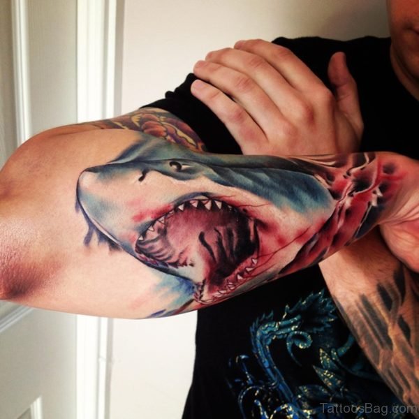 Shark Tattoo On Arm 