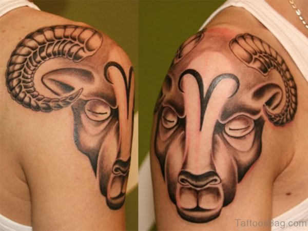 Shoulder Aries Tattoo
