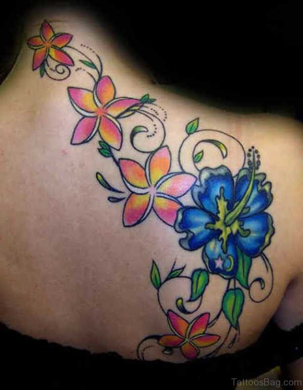Shoulder Joint Flower Tattoo st5609