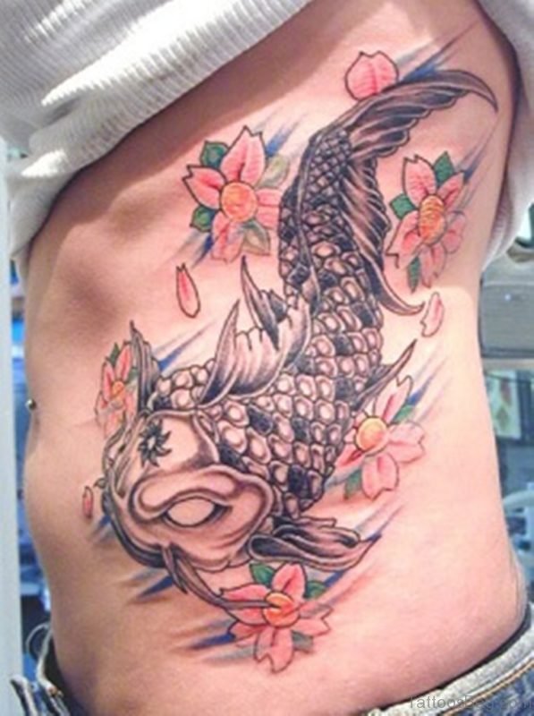 Similar Fish Tattoo On Rib 