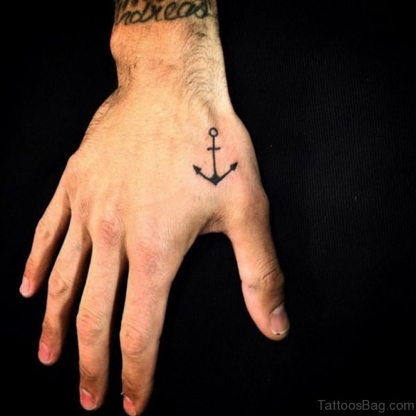 Simple Anchor Tattoo 
