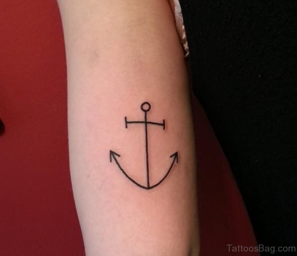 Simple Anchor Tattoo
