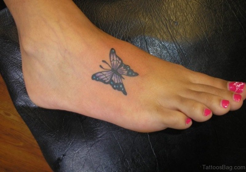 6. Butterfly Foot and Leg Tattoos - wide 6