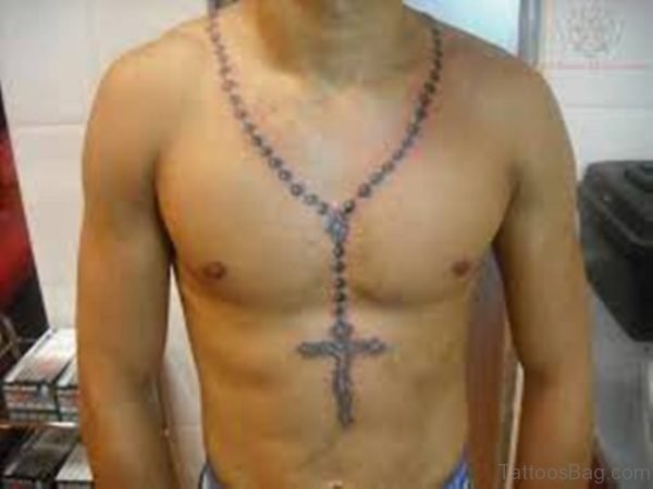 Simple Rosary Tattoo