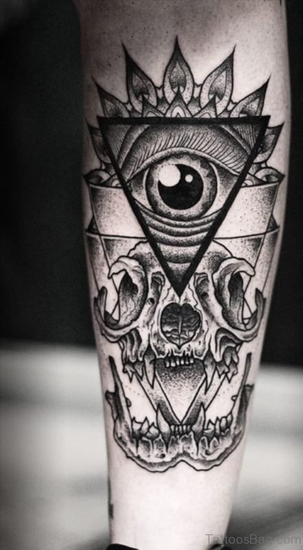 Skull And Eye Tattoo 