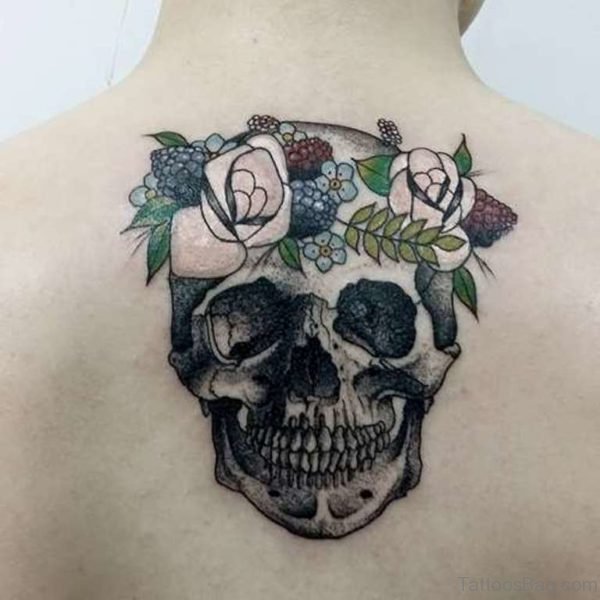 Skull Tattoo Design on Back