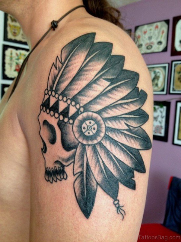 Skull Tattoo On Shoulder 1