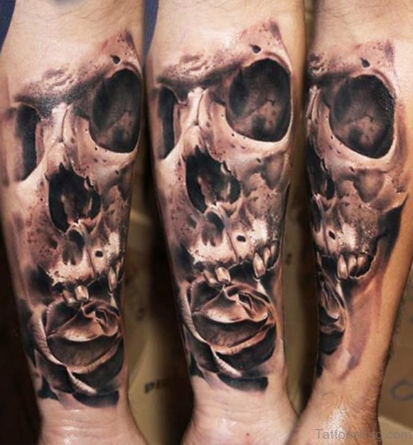 Skull Tattoo On Wrist 