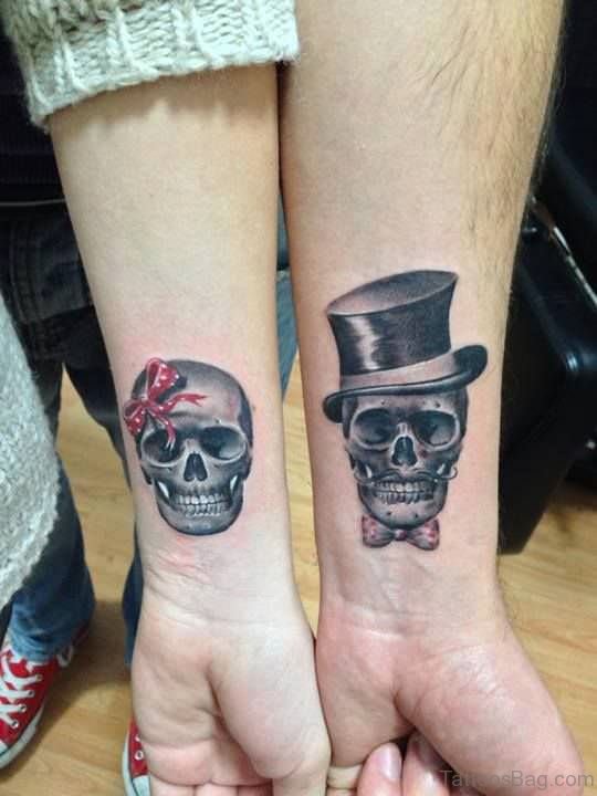 Skull Tattoos on Wrist 