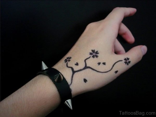 Small Flower Tattoo Designs On Hand