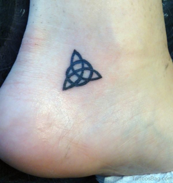 Small Knot Tattoo On Ankle