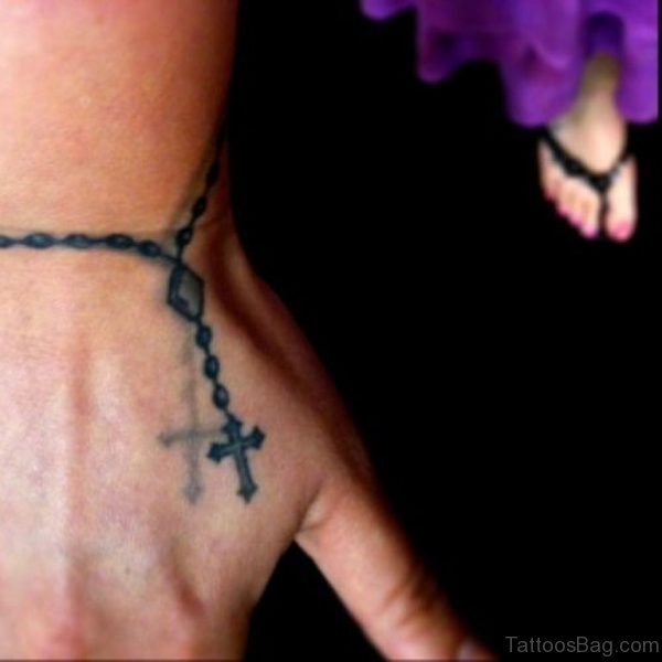 Small Rosary Tattoo