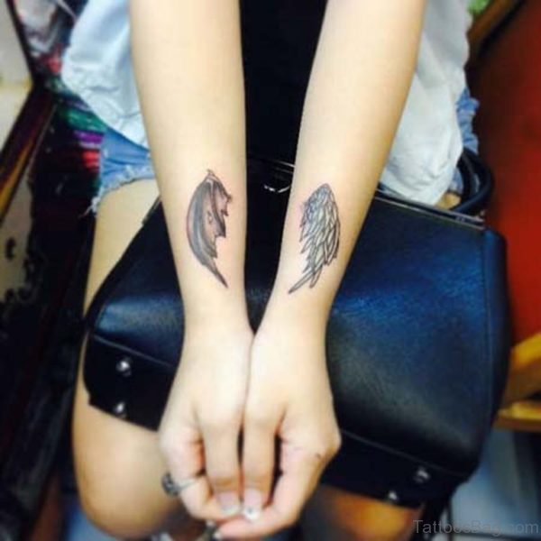 Small Wings Tattoo 