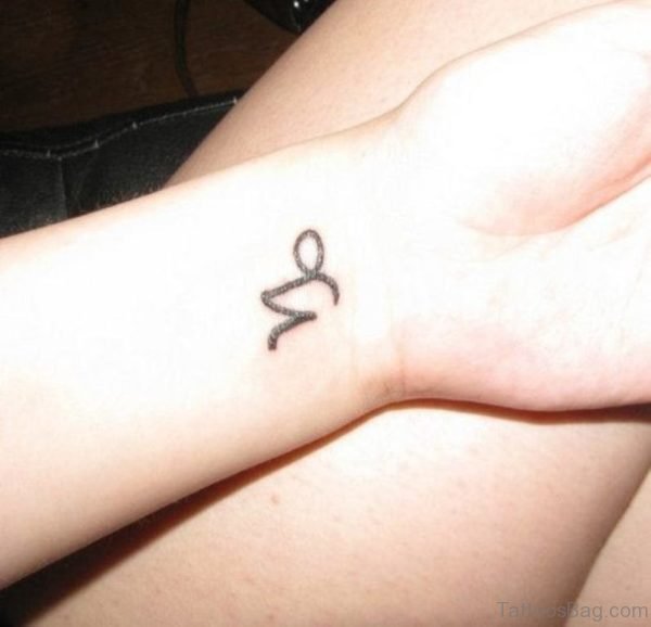 Small Zodiac Tattoo On Wrist 