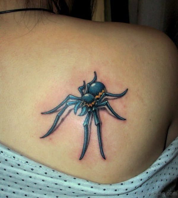 Spider Tattoo On Back
