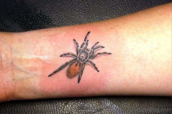 Spider Tattoo On Wrist 