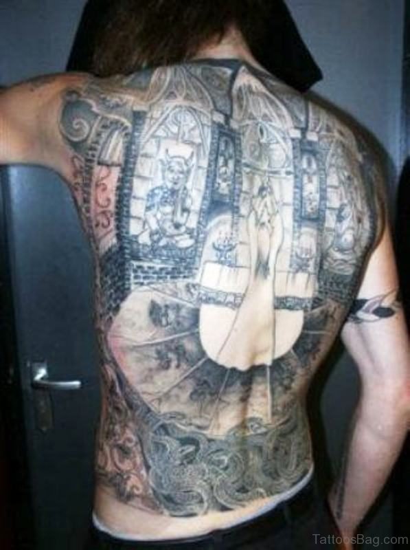 Spine Tattoo On Back