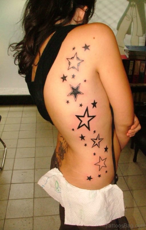 Star Tattoo On Rib 