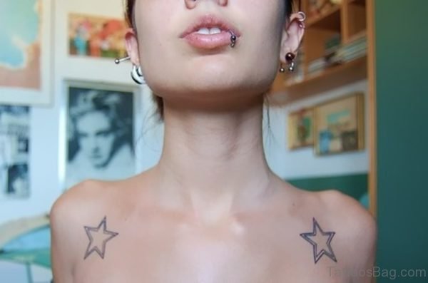 Star Tattoo On Shoulder 