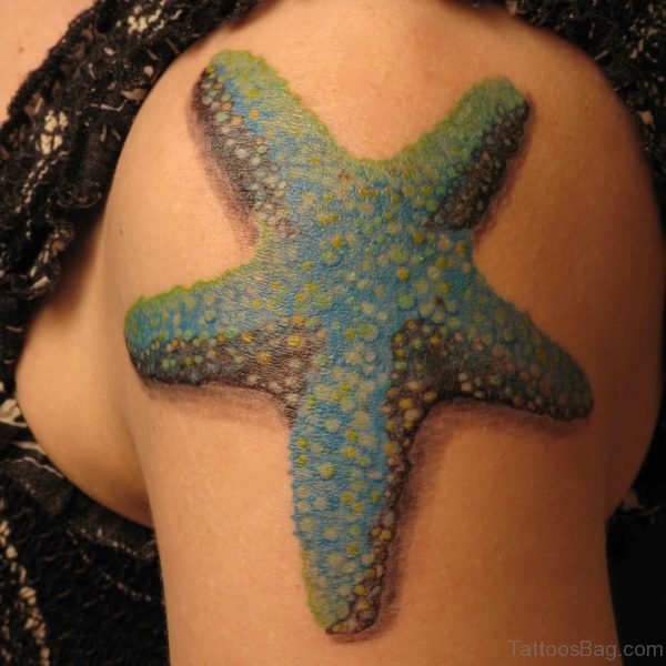 Starfish Tattoo On Shoulder 