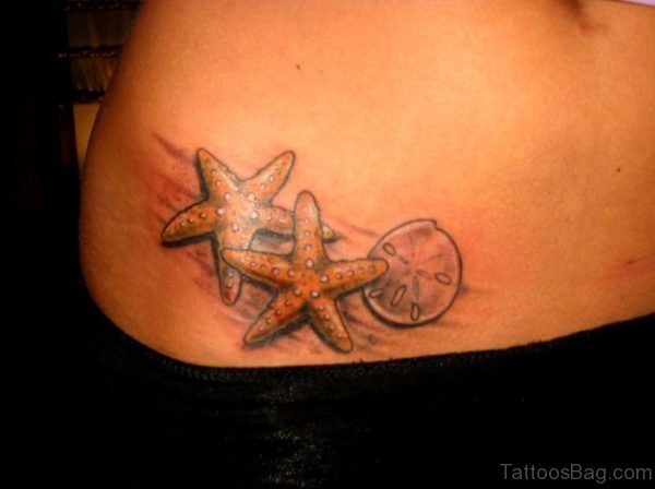 Starfish Tattoo On Waist