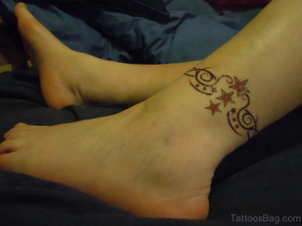 Stars Ankle Tattoo