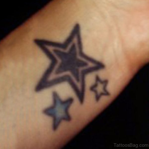 Stars Tattoo On Wrist 