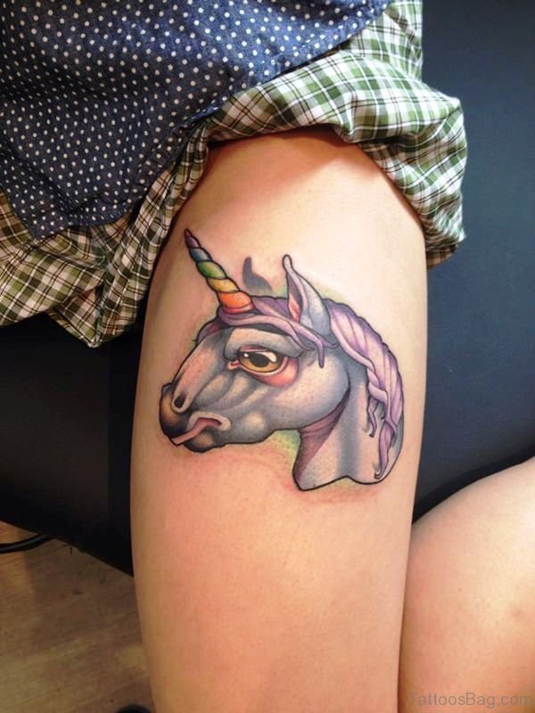 Stunning 3D Unicorn Tattoo On Arm