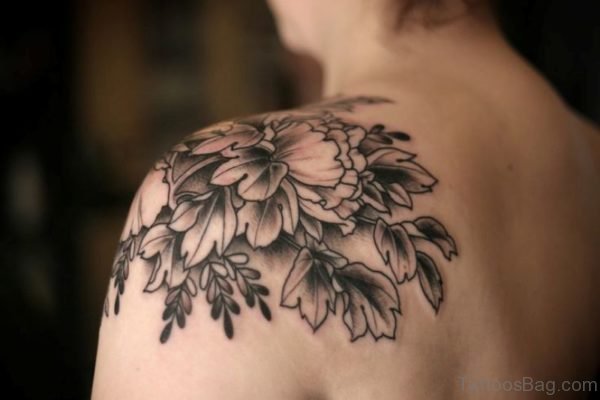 Stunning Black Shoulder Tattoo Design