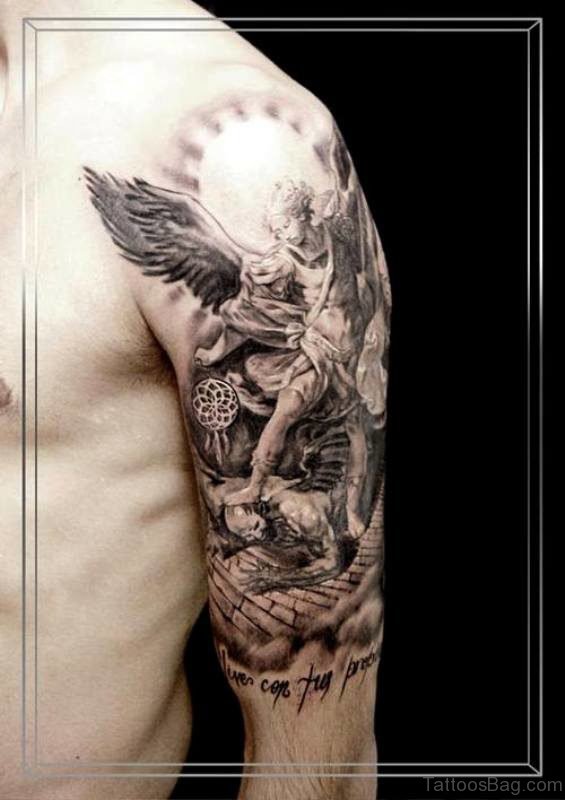 Stupendous Archangel Tattoo On Shoulder