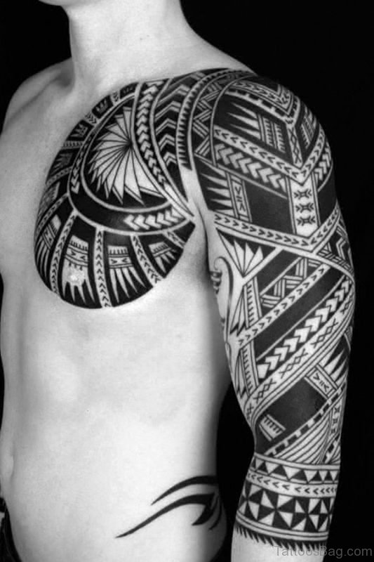 Stupendous Black Arm Tattoo On Arm