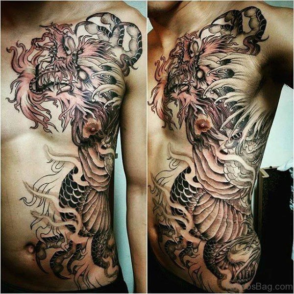 Stunning Rib Tattoo
