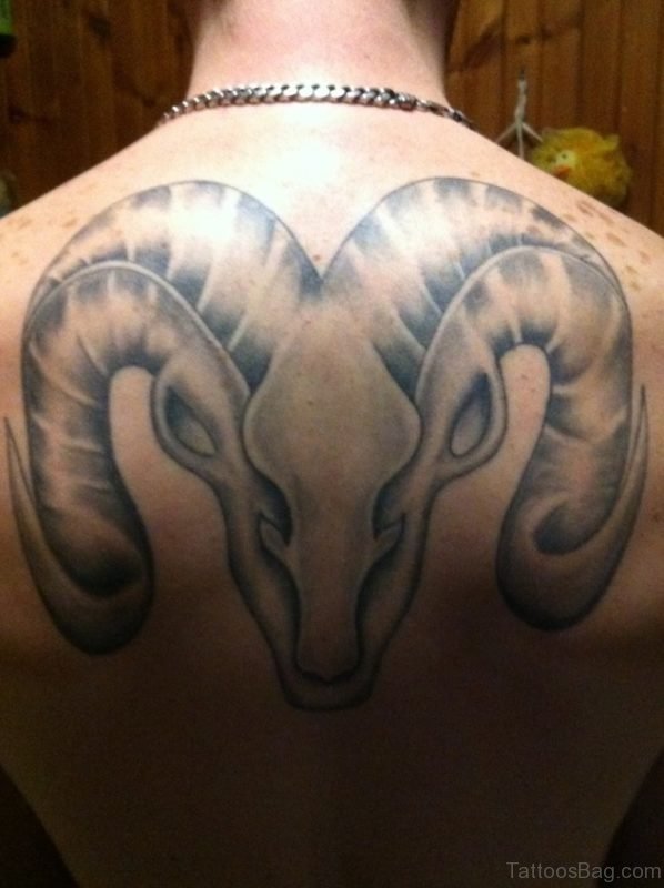 Stylish Aries Tattoo