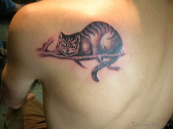 Stylish Cat Tattoo Design